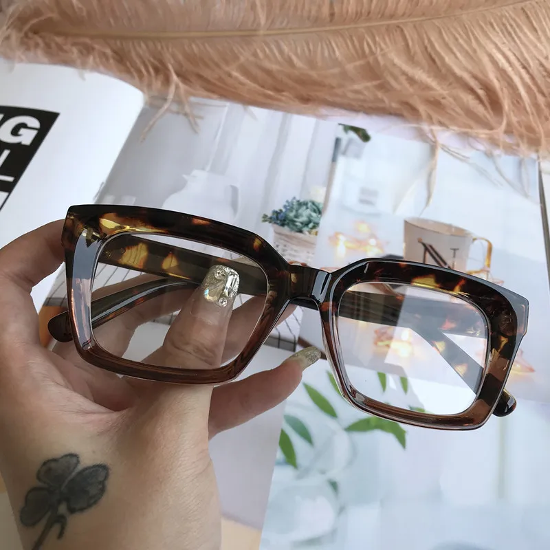 

2021 Anti Blue Light Eyeglasses Deep Frame Glasses Women Men Optical Eyewear Vintage Classic Computer Goggles Gaming Gafas