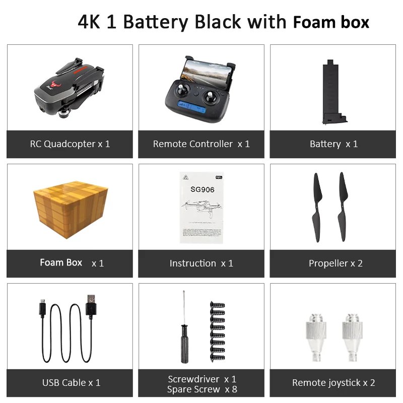 Black 1Battery FB ZLRC Beast SG906 gps 5G wifi FPV с селфи складной 4K 1080P Ультра HD камера RC Дрон Квадрокоптер RTF VS XS812 XS809HW SG106 - Цвет: Black 1Battery FB