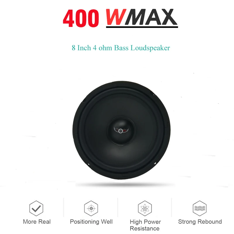 I KEY BUY 8 дюймов 400 Вт 4Ohm громкий динамик Передняя Задняя дверь автомобильный s