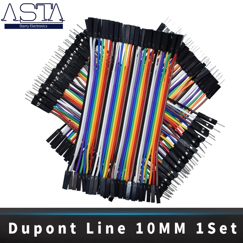 Dupont Line 10 см штекер-штекер штекер-гнездо гнездо-гнездо перемычка кабель |