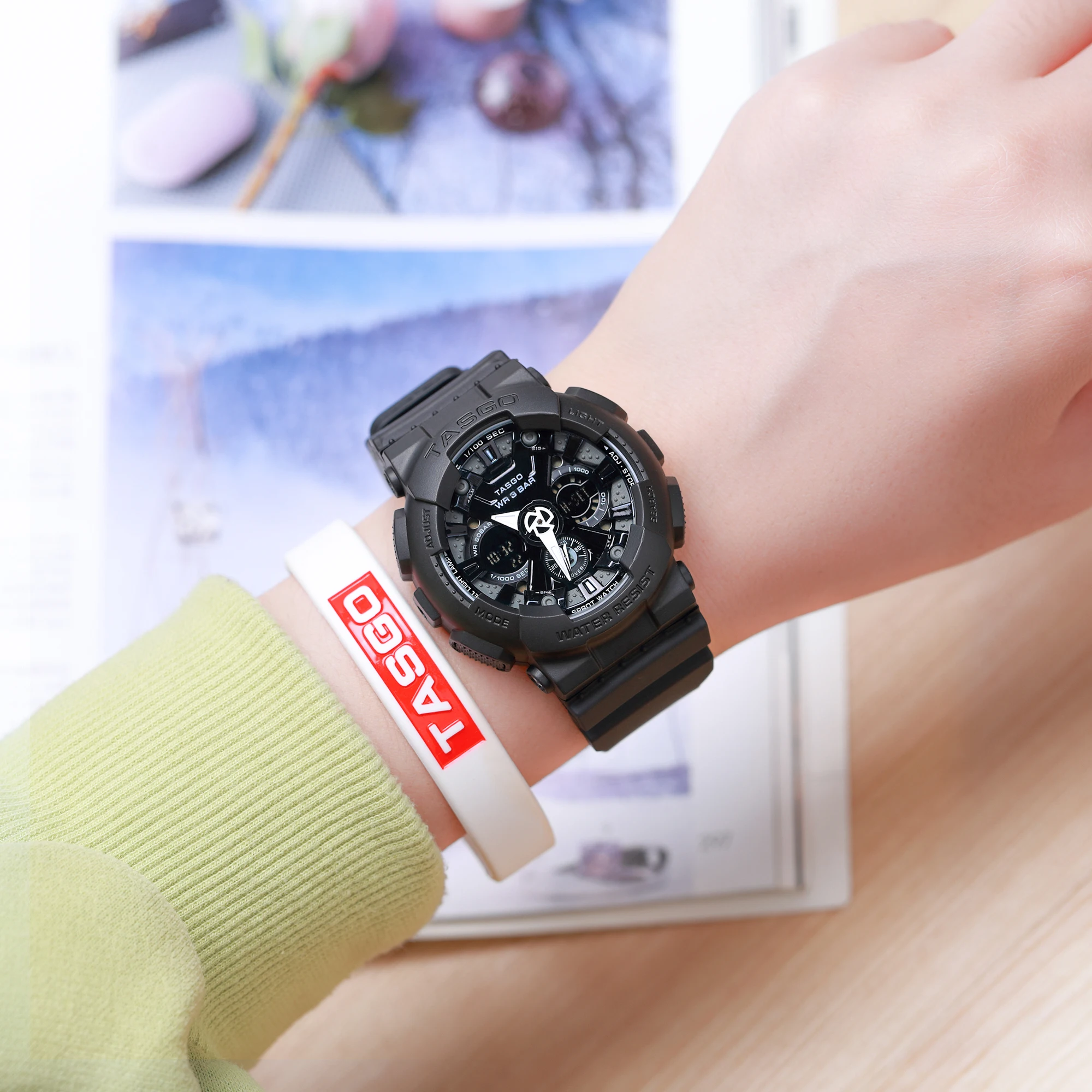 

TASGO Fashion Women Watches Electronic Sport Watch Ladies Led Digital Wristwatch for Women Waterproof Clock Relogio Feminino