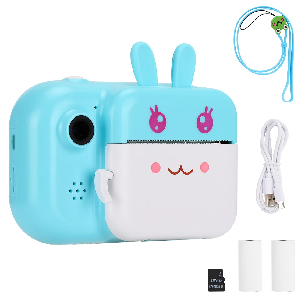 Детская камера мгновенная печать для детей 1080P HD с термальной фотобумагой