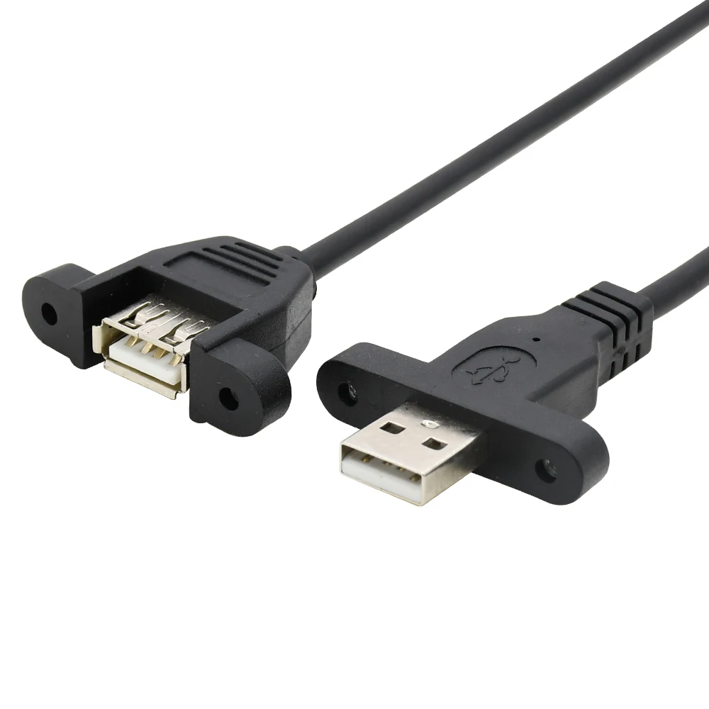 Штекер USB2.0 с винтом на гнездо USB2
