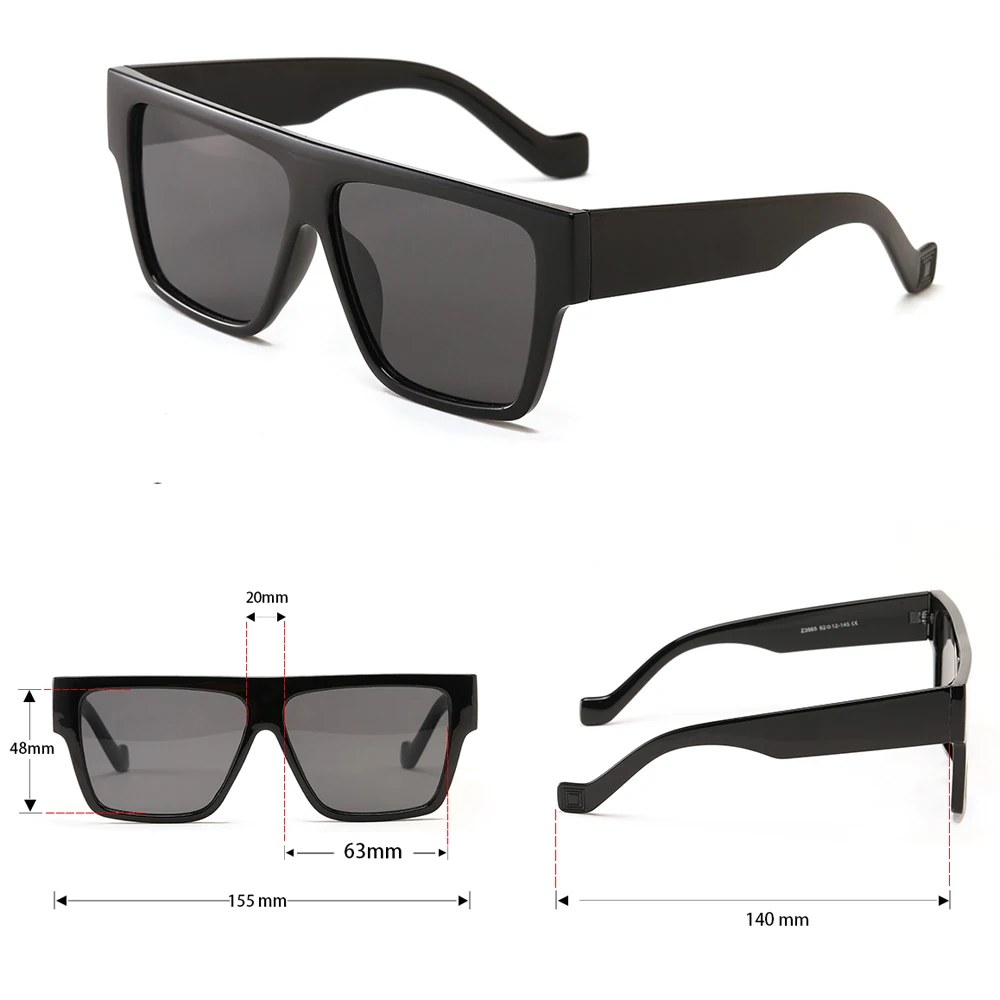 

Peekaboo female brown black square sunglasses male 2022 men big frame ladies sun glasses uv400 women accessories hot-selling