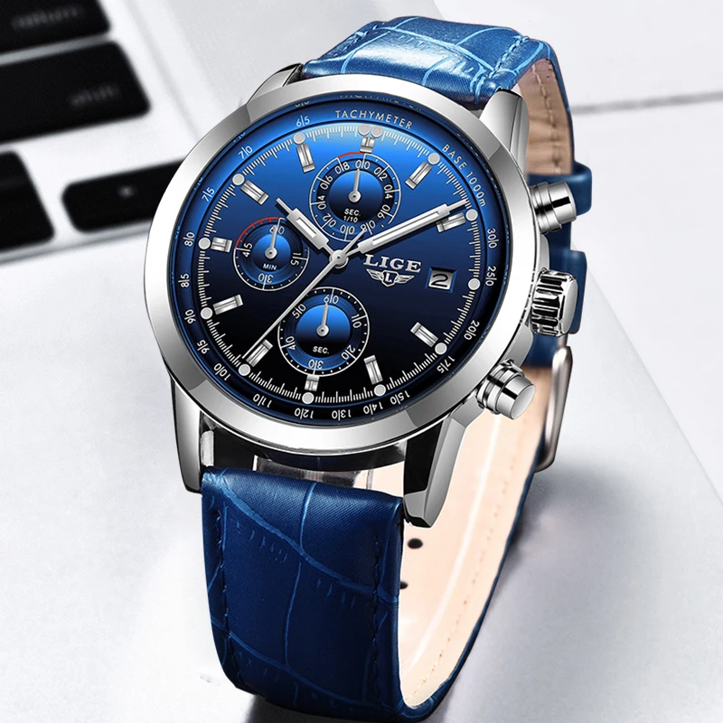 Relogio Masculino 2019 LIGE Watch Men Brand Luxury Fashion 24 Hour Date Quartz Clock Mens Watches Sport Leather Waterproof | Наручные