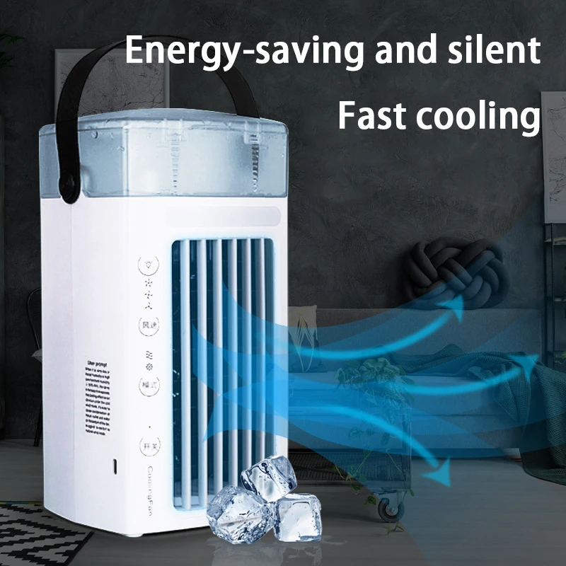 

Portable Air Conditioner Tower Fan Ultrasonic Spray Refrigeration Humidification Air Cooler Mini Fan Household Air Conditioner