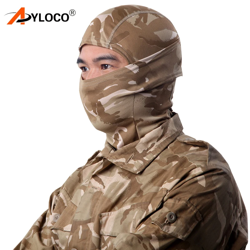 Камуфляжная маска Балаклава Мультикам на все лицо для мотоцикла езды велосипеде