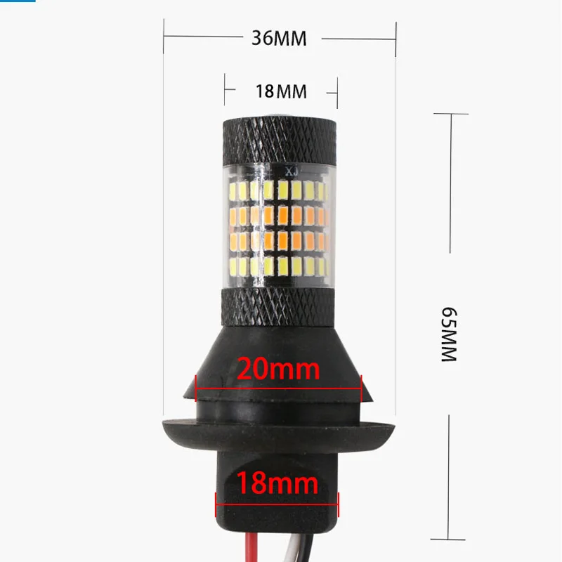 DRL p21w py21w T20 7440 96 Светодиодный Bau15s ba15s 1156 Canbus LED бег светильник s и указатель поворота