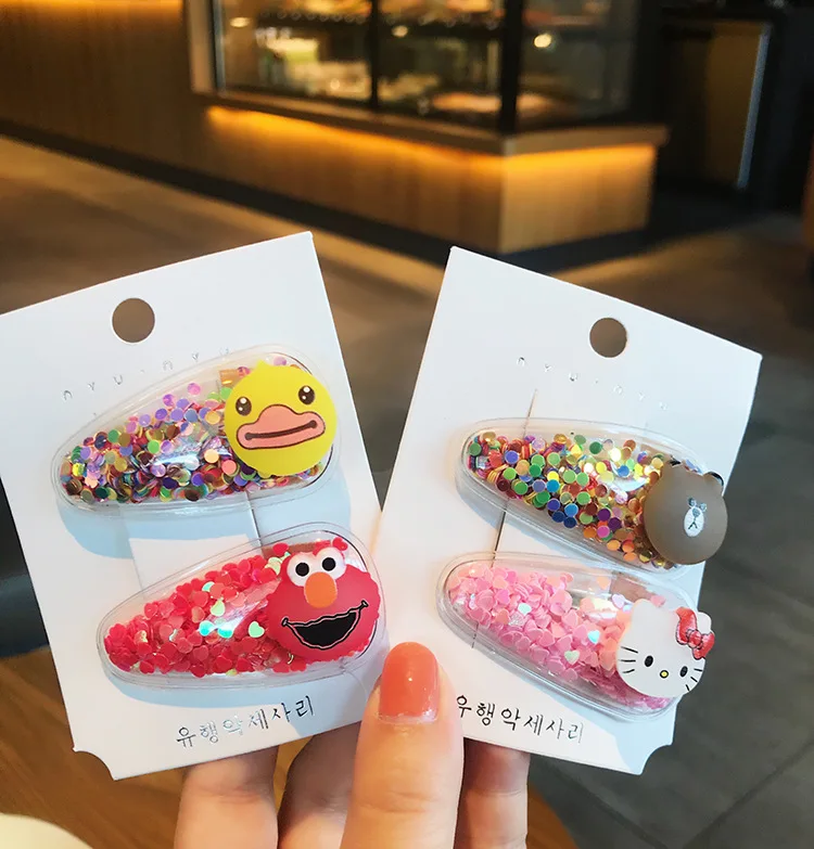 Детские аксессуары для волос 5 / 10 шт./компл. блестки звезда бегущий песок Любовь