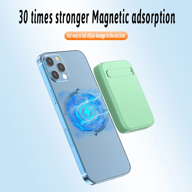 NEW 5000mAh External Battery Portable Phone Charger Magnetic Wireless Power Bank For Iphone 13 12 13Pro 12Pro Max Mini