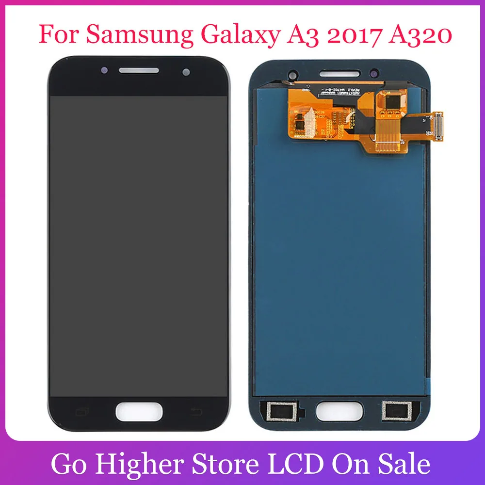 ЖК-дисплей TFT для Samsung Galaxy A3 2017 A320 LCD A320M A320F с сенсорным экраном и дигитайзером в