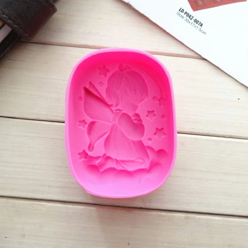 Long term supply of silicone soap mold single men and women die angel colour random | Cake Tools