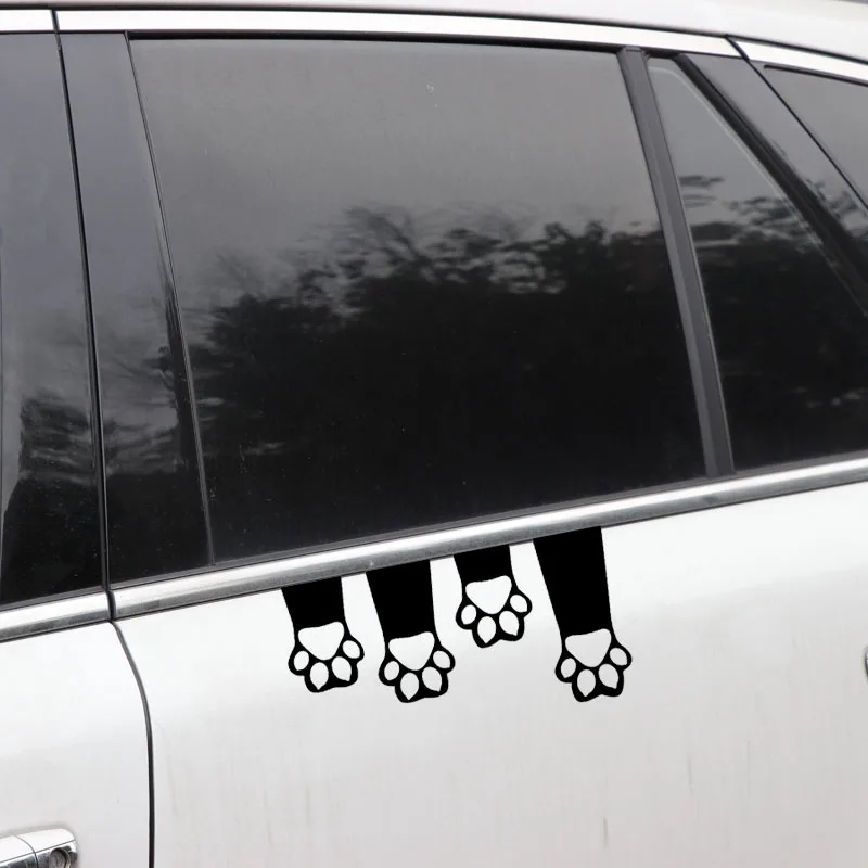 Наклейки с забавными кошачьими лапками и животными из мультфильмов наклейки