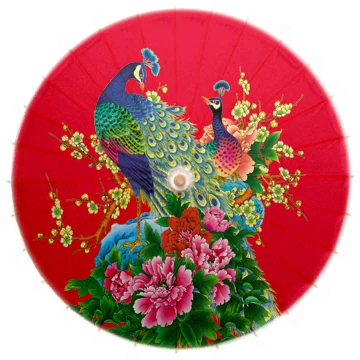 

Red oil paper umbrella China Red Chinese style classical teahouse hotel decorative umbrella ceiling antique housse de coussin
