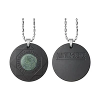 temperature changing color lava stone pendant necklace scalar energy necklace for women men jewelry 2020 punk chain jewelry