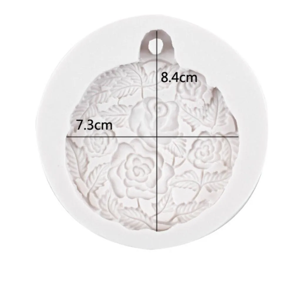 

LXYY Rose Flower Shaped Silicone Molds Plaster Aromatherapy Mold, DIY Handmade Pendant