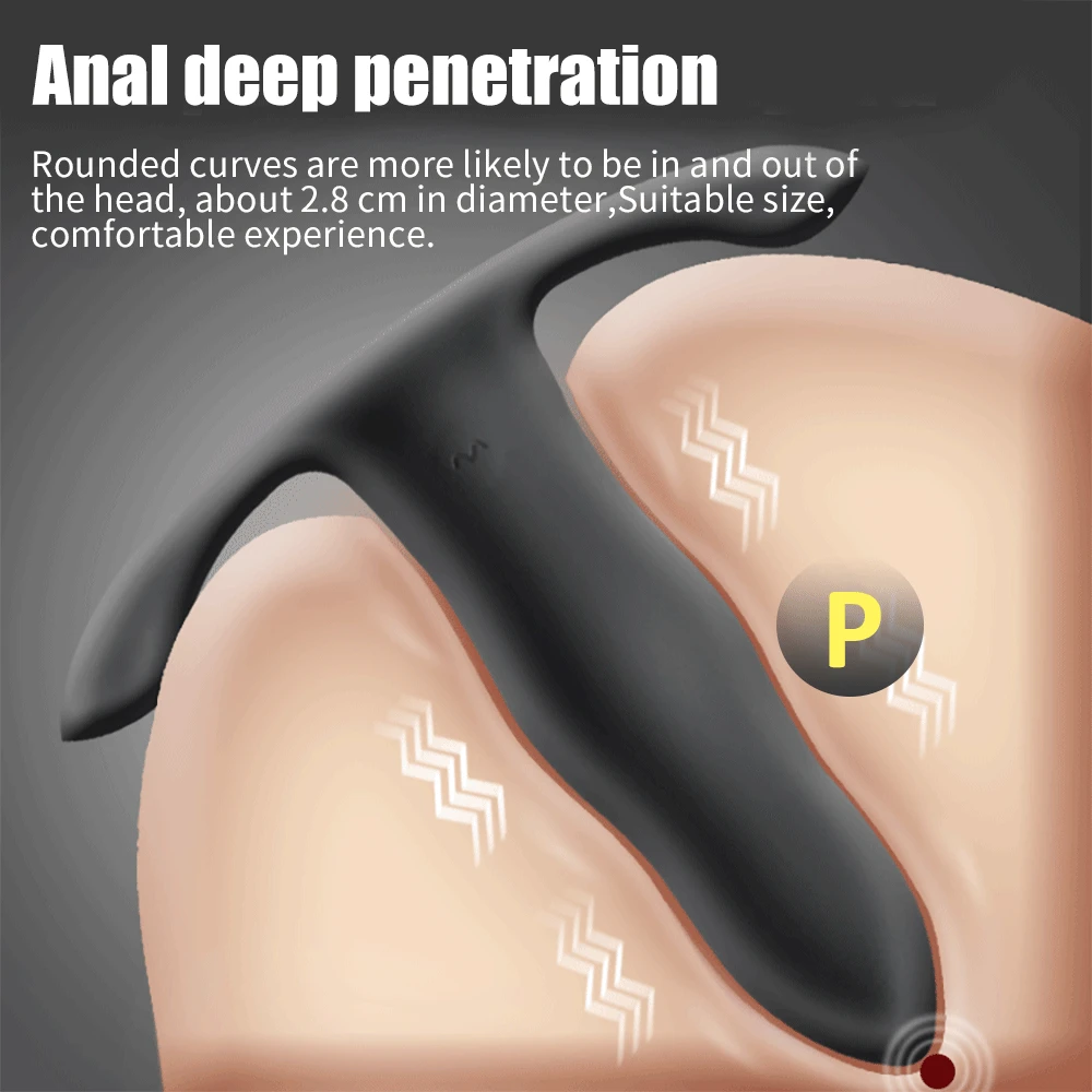 Анальная пробка вибратор с дистанционным управлением через приложение для