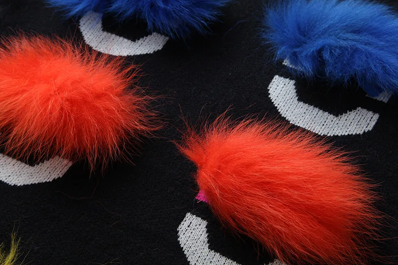 Женский вязаный свитер с длинными рукавами теплый цветной пуловер люрексом