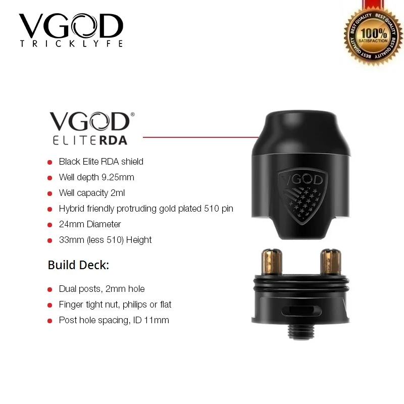 Оригинальный VGOD Pro Mech 2 комплект с мл Elite RDA танк атомайзер электронные сигареты
