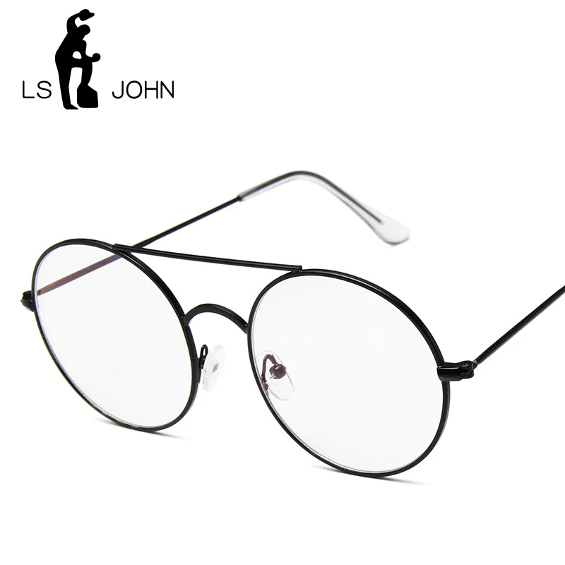 LS JOH классические винтажные очки с круглыми линзами плоские оптические