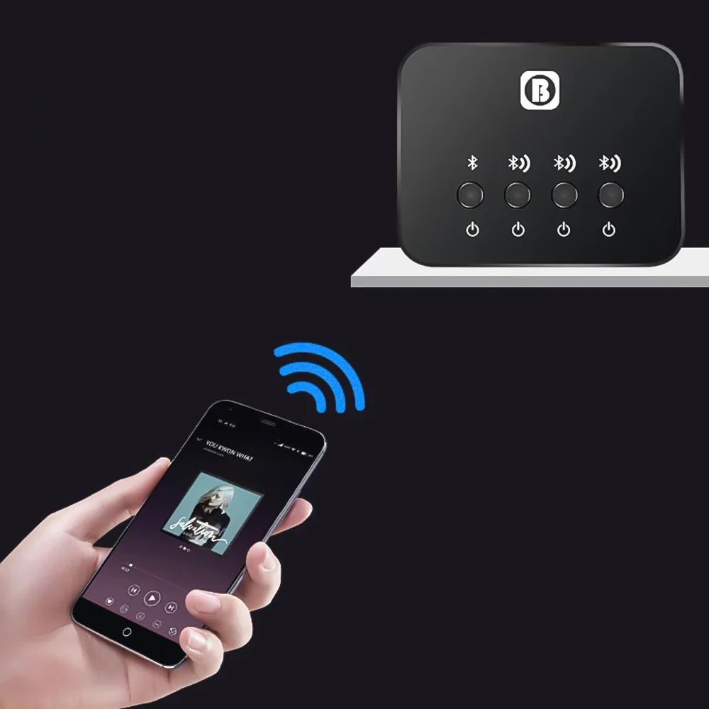 Для Bluetooth Shareware передатчик Aptx BW-107 1 to 3 для TV Dual Link Беспроводной музыкальный аудио