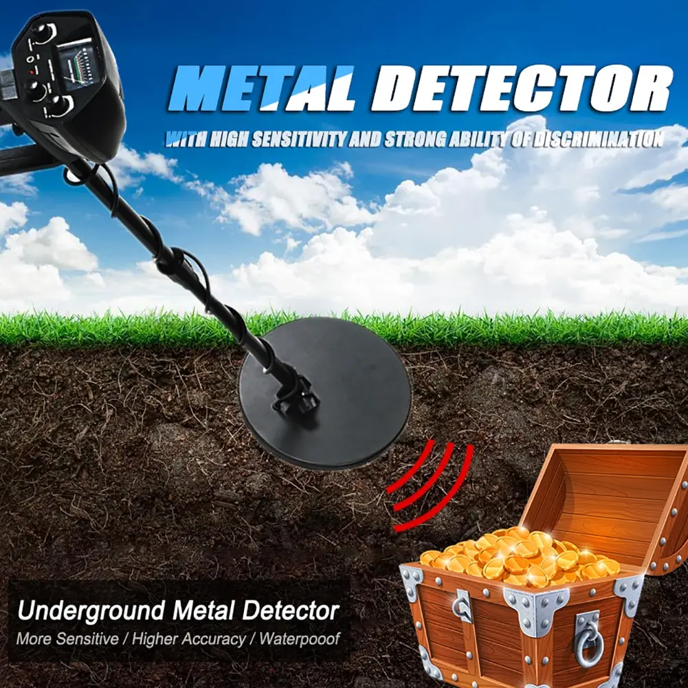 

MD-900 Metal Detector Underground Gold Detector Metal Length Adjustable Treasure Hunter Seeker Portable Hunter Detector