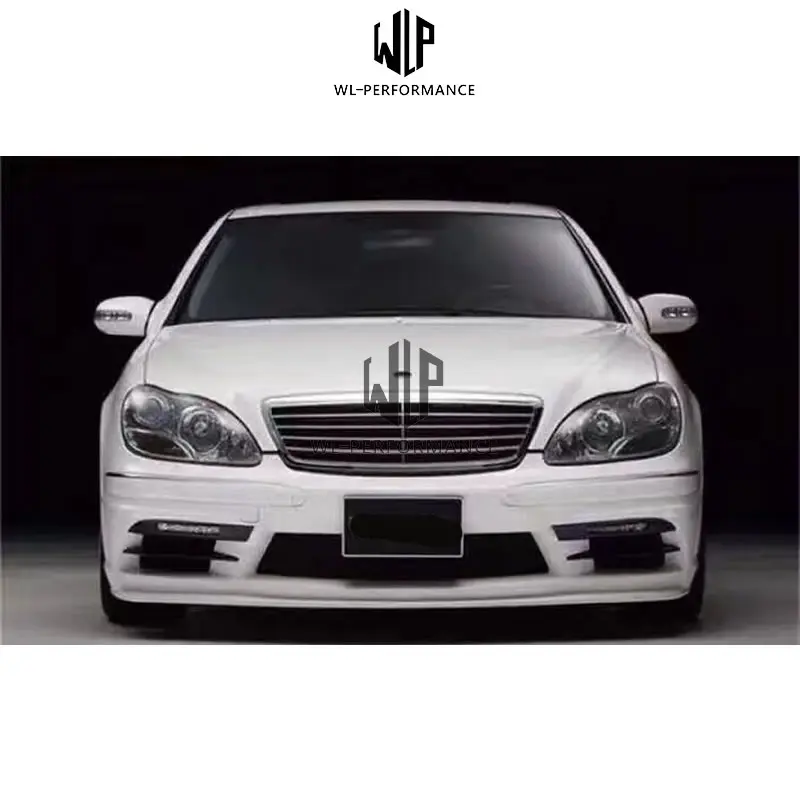 W220 S320 S350 Frp Неокрашенный Комплект кузова автомобиля передний задний бампер