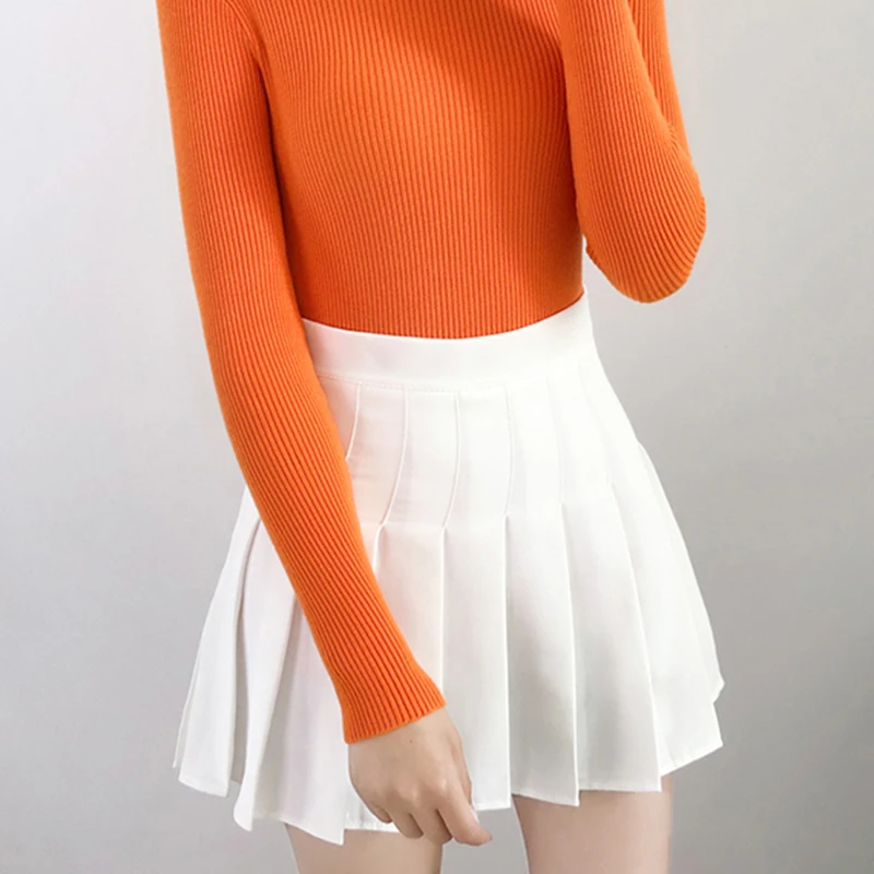 2020 Новое поступление плиссированные юбки для девочек однотонные молодых девушек