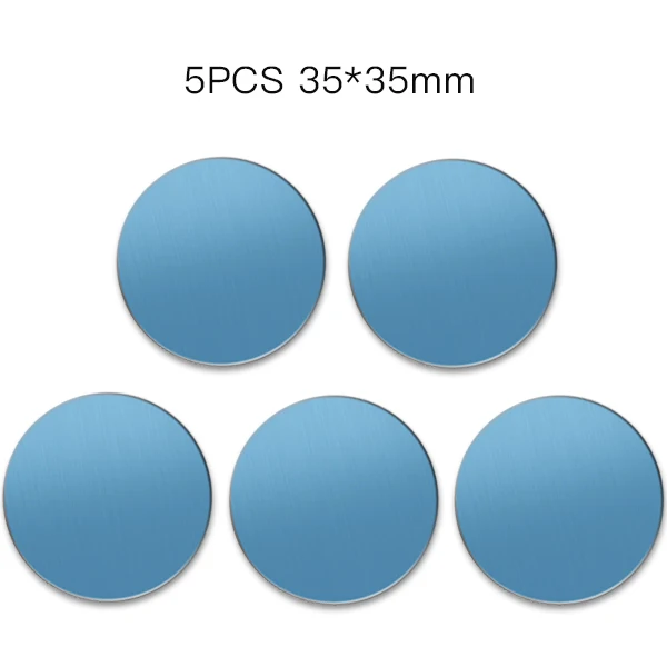 5PCS Round iron ACCEZZ 10 шт./5 шт./3 шт. металлическая пластина-диск железный и прямоугольный лист наклейка для магнитного мобильного телефона держатель для магнита автомобильный Стенд крепление - Цвет: 5PCS Round iron
