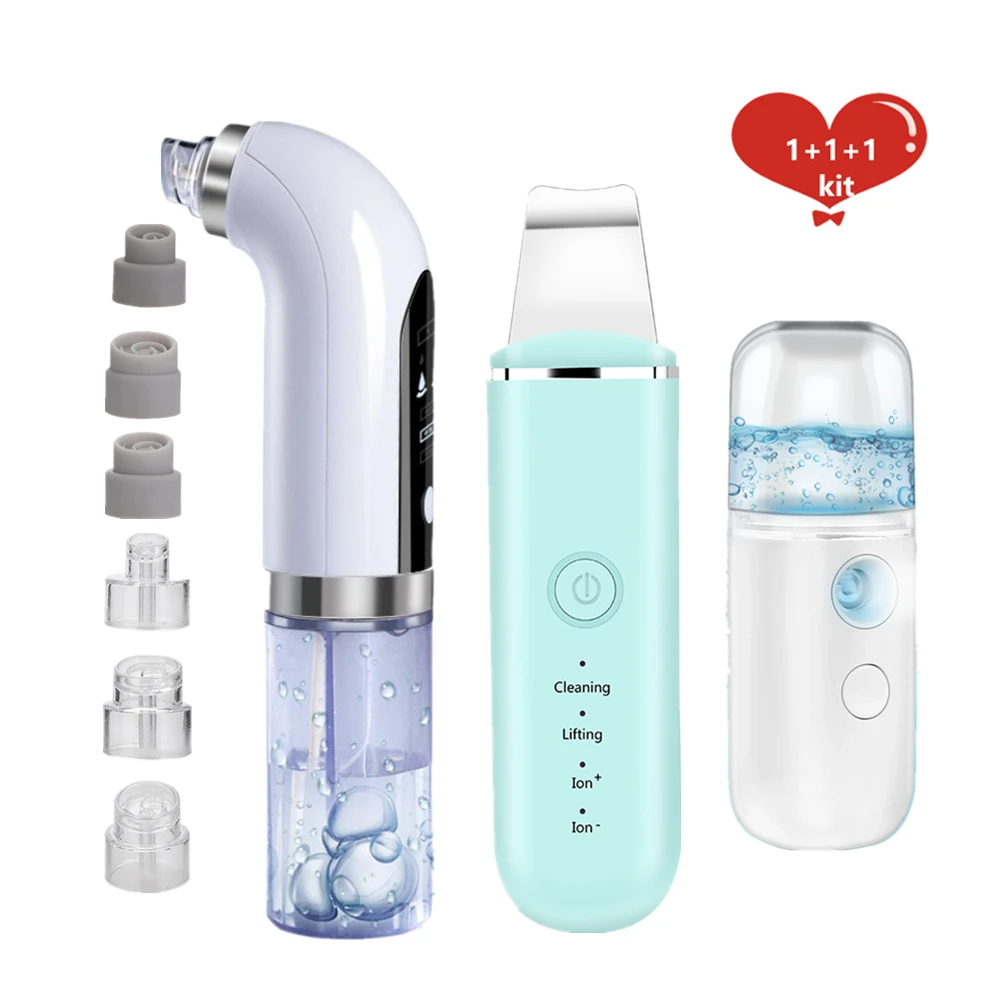 

Electric Blackhead Acne Pore Removal Vacuum Cleaner Face Spatula Peeling Cavitation Water Cycle Skin Pore Cleanser Apparatus