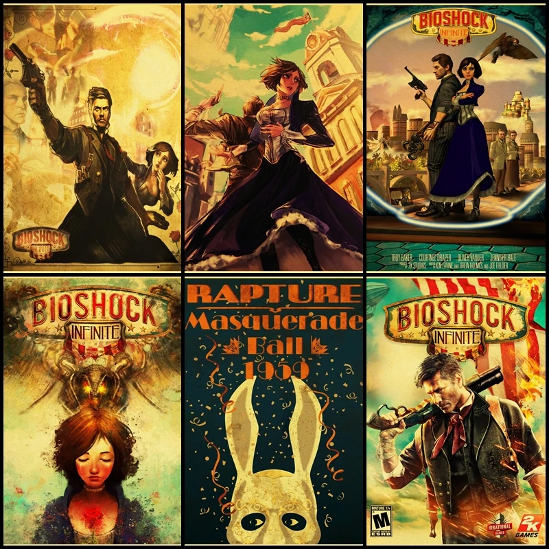 Купите три для того чтобы отправить один съемки игры &quotbioshock&quot плакат в стиле
