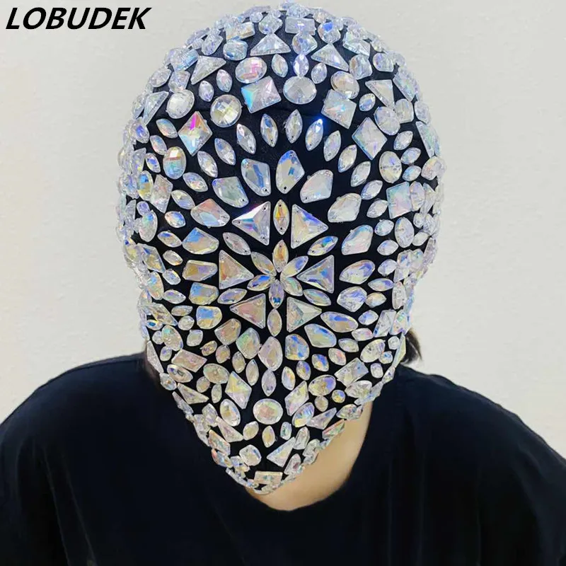 Блестящие стразы с кристаллами маска заклепками аксессуары для выступлений
