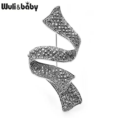 Wuli&baby винтажные броши со стразами