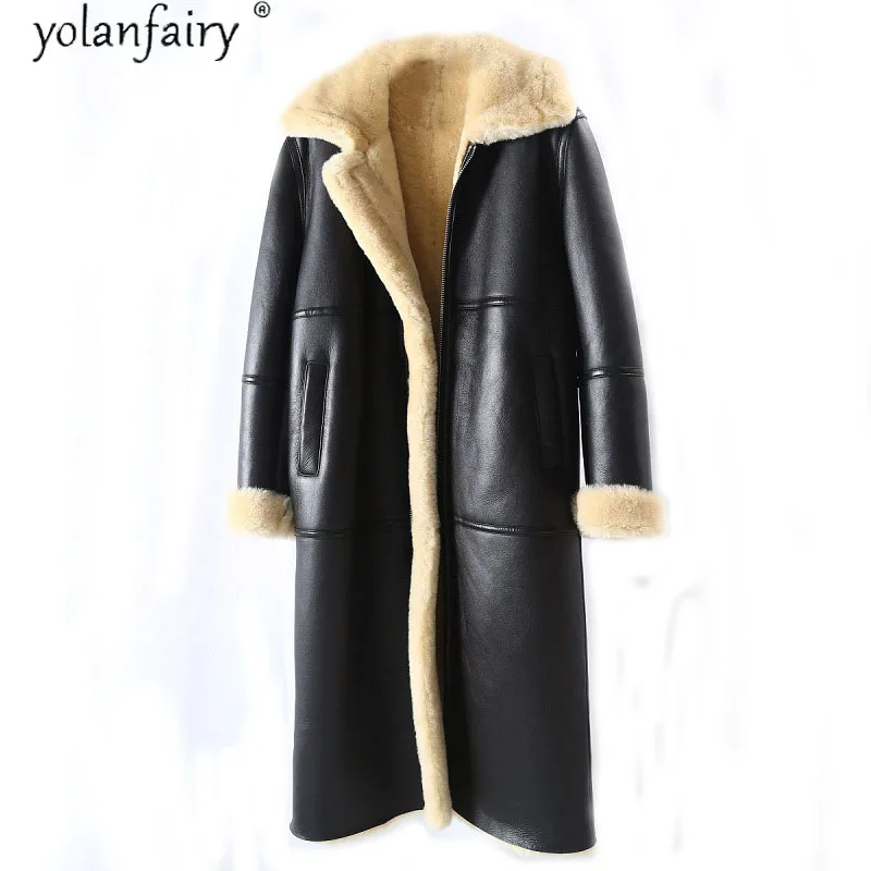 Женское зимнее пальто из натуральной овчины мериноса | Женская одежда