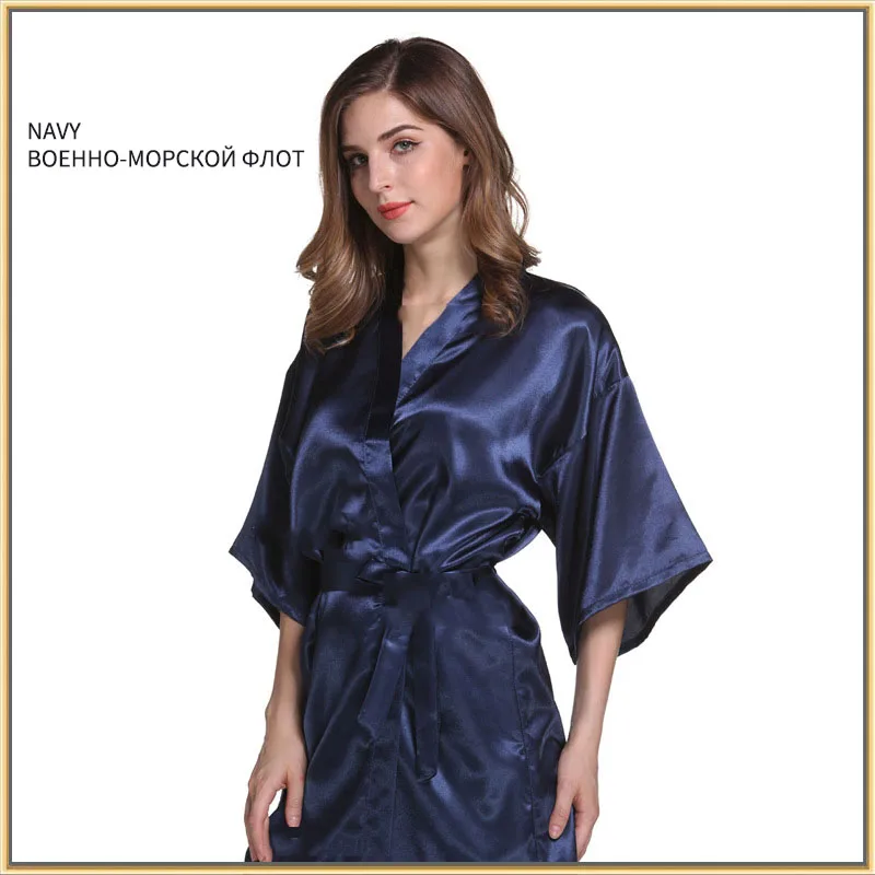 Атласный Свадебный халат для невесты подружки сексуальное ночное платье
