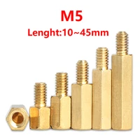 m5 hexagonal stud male to female brass spacer hex brass standoff spacer screw pillar pcb computer pc motherboard hollow bolt