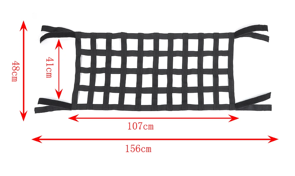 

Многофункциональный автомобильный гамак для хранения на крыше Sansour, подставка под кровать, для Jeep Wrangler TJ JK JL 1997-2022, автомобильные аксессуары