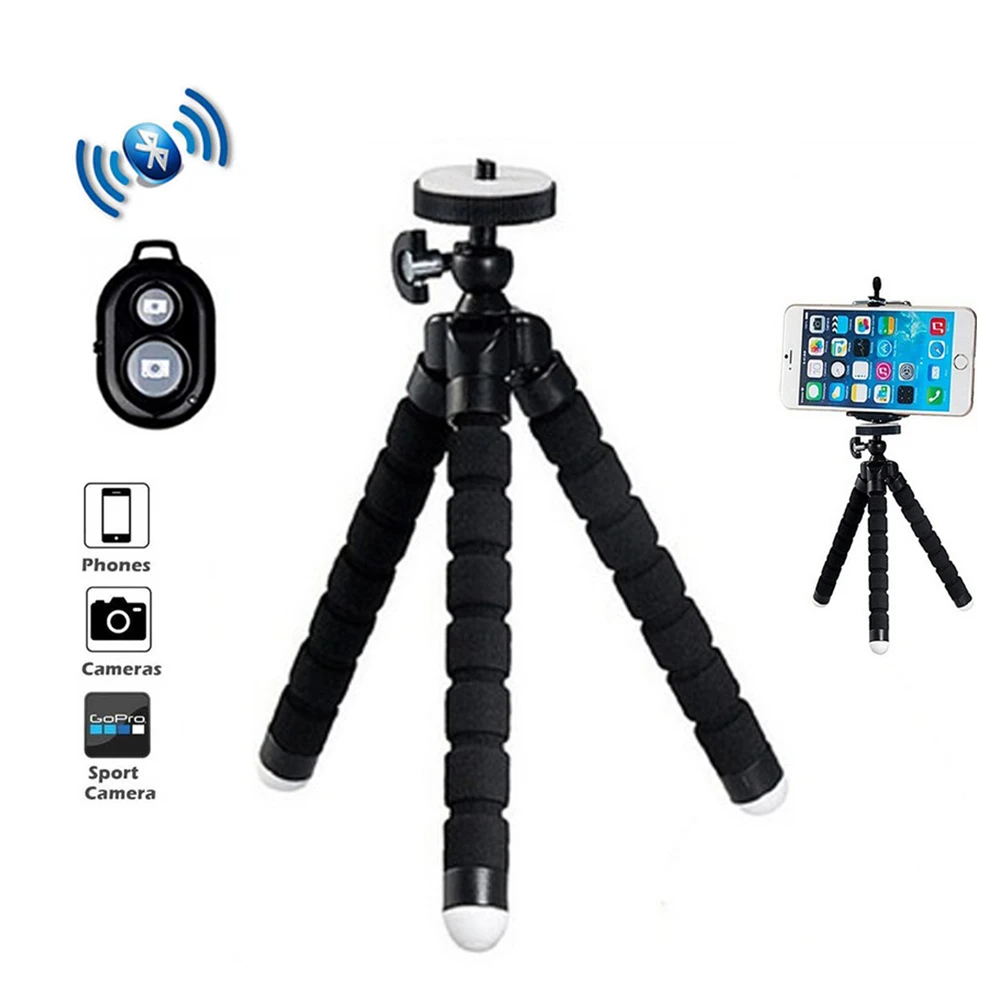 Гибкий мини штатив портативный держатель клипса для смартфона в форме осьминога