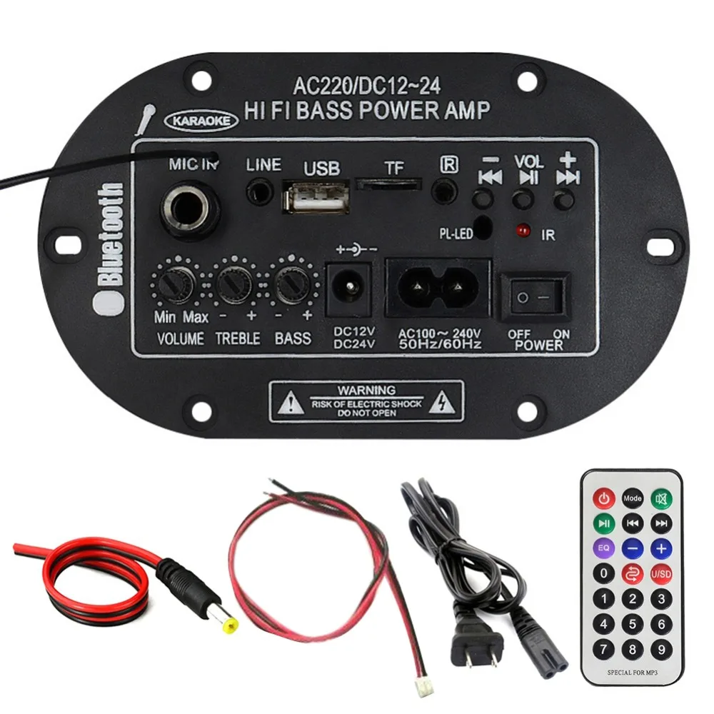 DIY усилители для автомобиля мотоцикла дома 30 Вт Плата усилителя аудио bluetooth USB dac FM