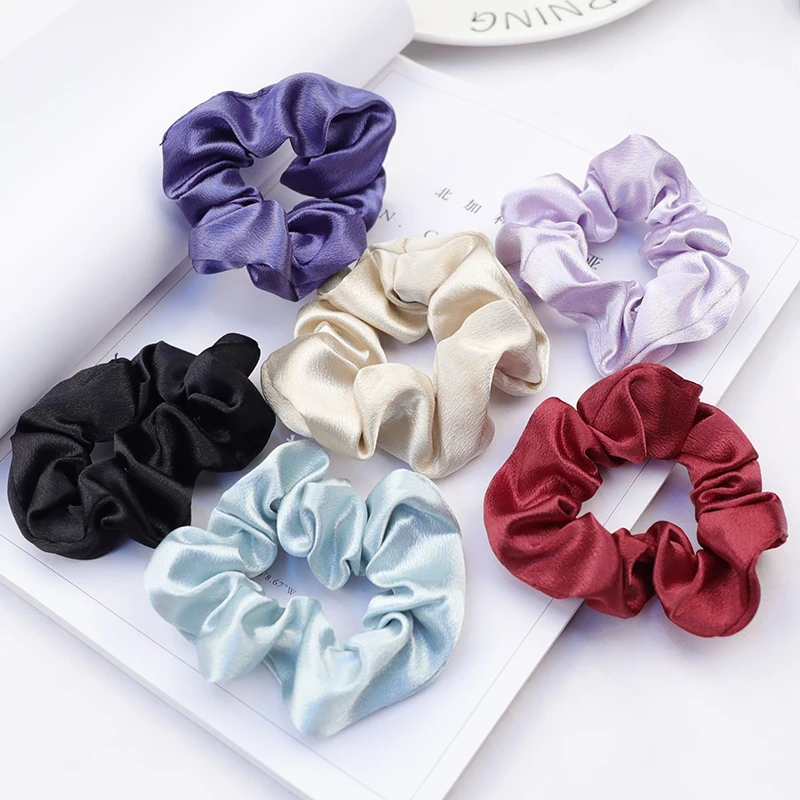 

3pcs/Card Woman Fashion Scrunchies Hair Ties Girls Ponytail Holders Rubber Band Elastic Hairband Hair Accessories