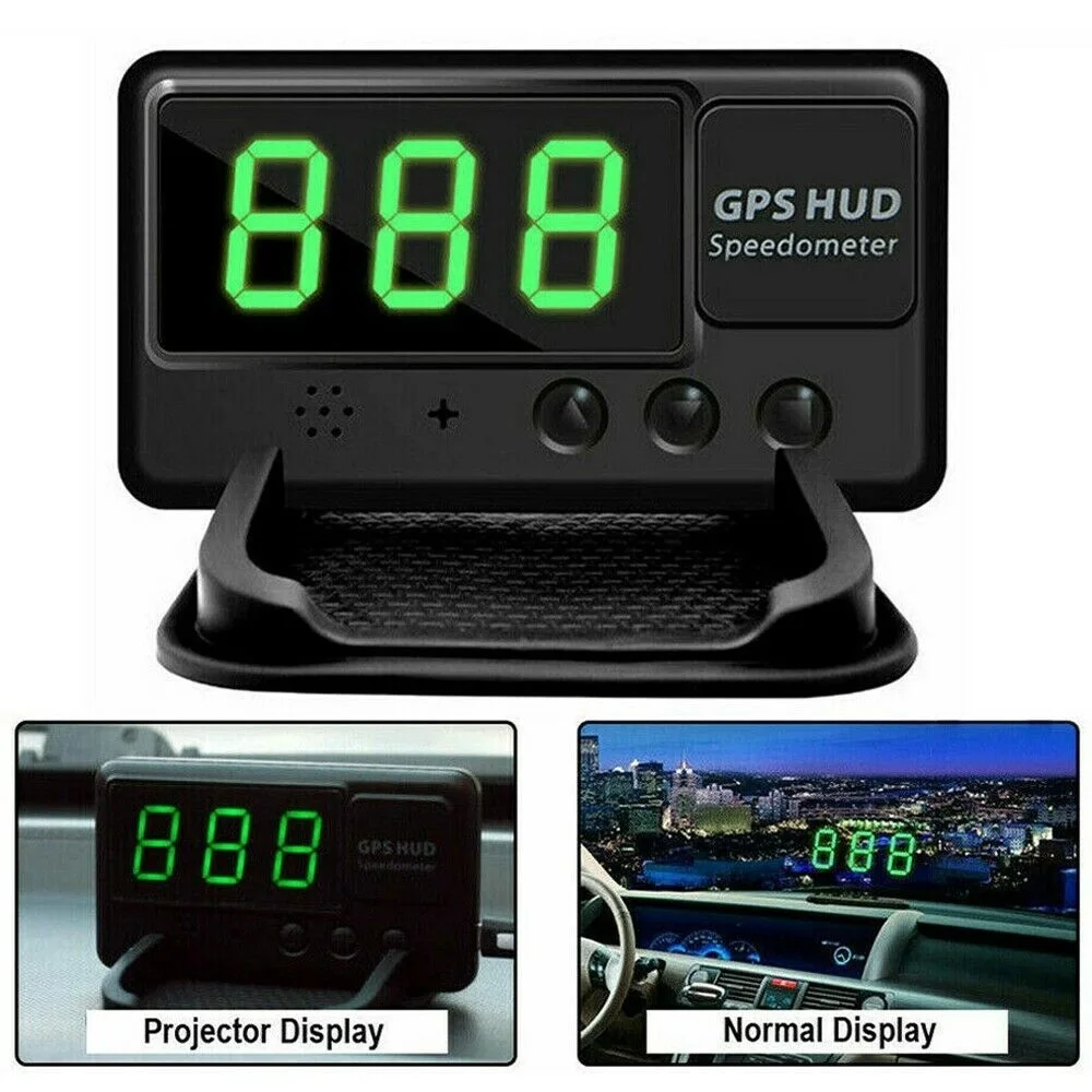 

Автомобильный цифровой GPS Спидометр дисплей HUD на лобовом стекле превышение скорости уставшая Предупреждение ительная сигнализация