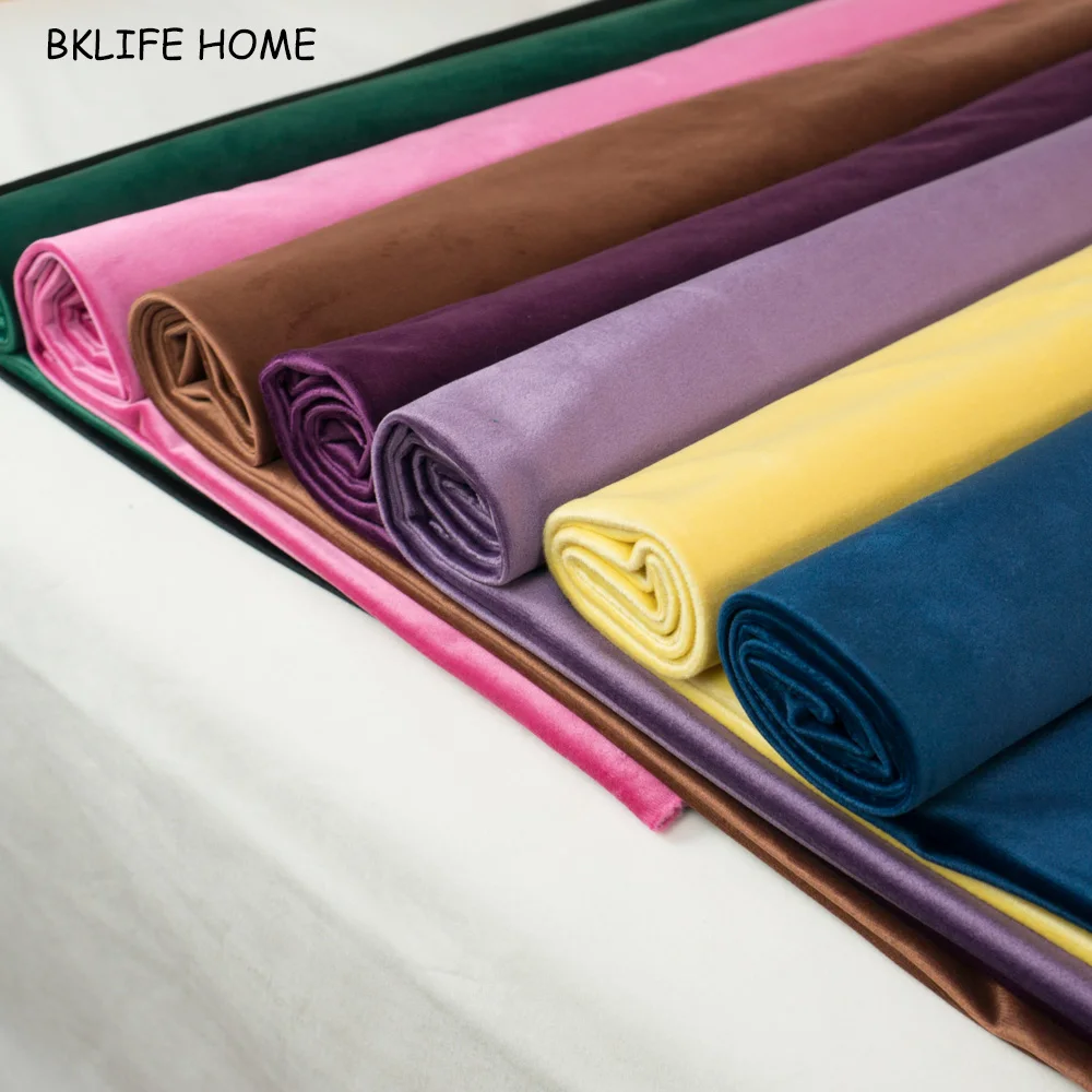 Бархатная ткань велюровая покрытие для стола занавеска подушка красный зеленый