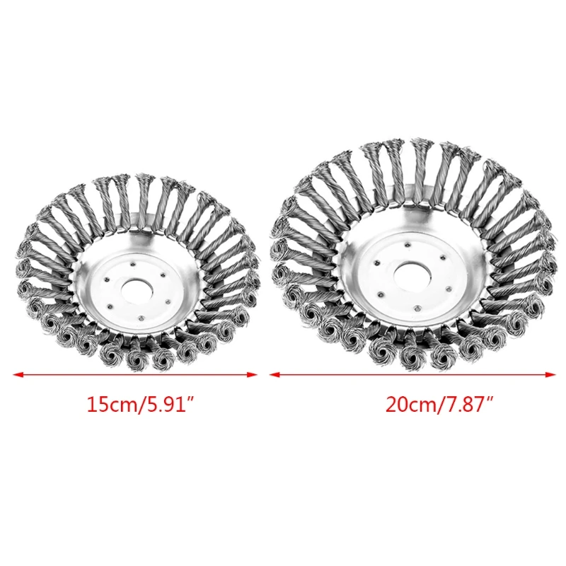 

1 Set 6/8-inch Lawn Mower Brush Cutter Head with Wire Trimmer Blade for Weeding Weed Eater Head Rust Removal