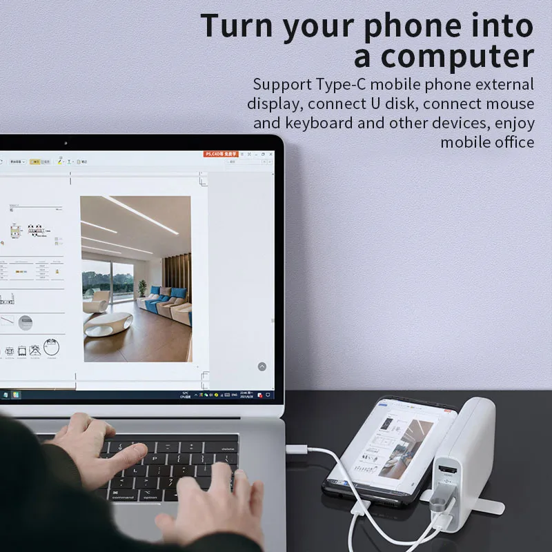 Зарядное устройство PUJIMAX PD65W GaN USB Type C QC3.0 быстрая зарядка портативный для