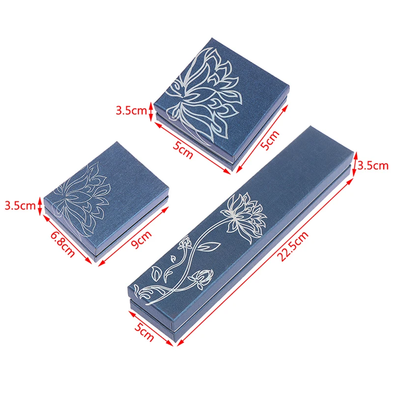 

Blocked Jewelry Package Box 4 Color Available Ring Stud Jewelry Organizer