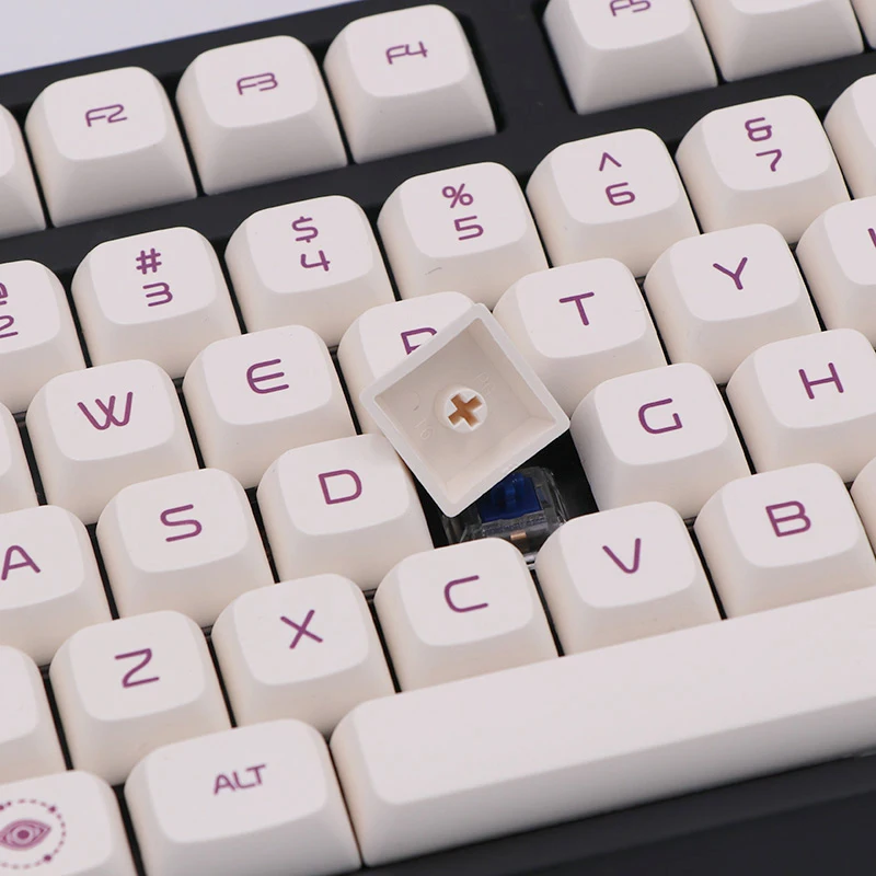 BGKC PG молочно фиолетовые Ethermal сублимационные шрифты PBT keycap для проводной USB