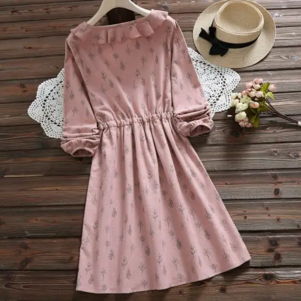 Шикарное вельветовое Женское Платье милое Vestidos Verano 2020 с длинным рукавом женское