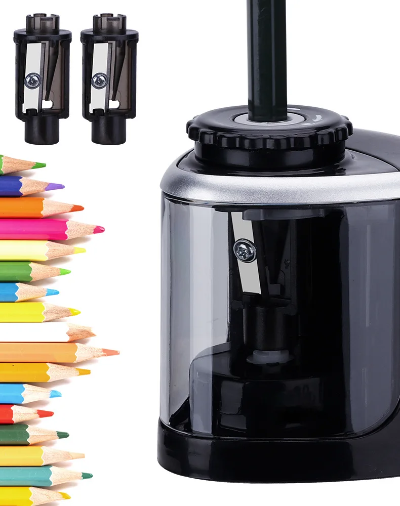

Electric Auto Pencil Sharpener Touch Switch Pencil Sharpener For 6-8mm Pencil And Color Pencil School Office Home Stationery