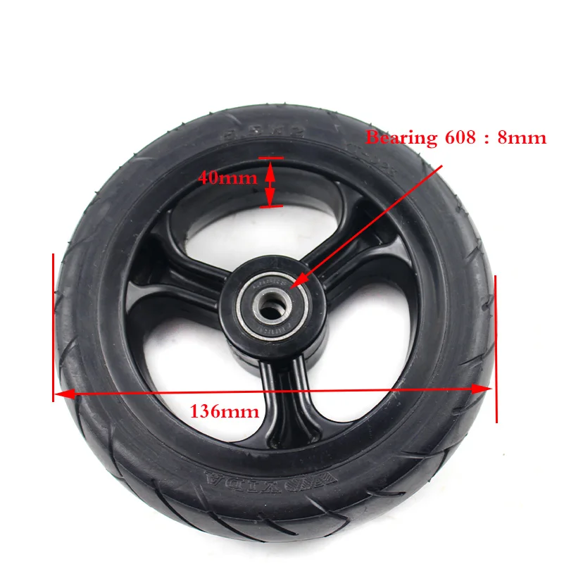 

free shipping 5.5 inch scooter wheel Scooter Tire for Wheelchair Rear Wheel factory original Scooter wheels