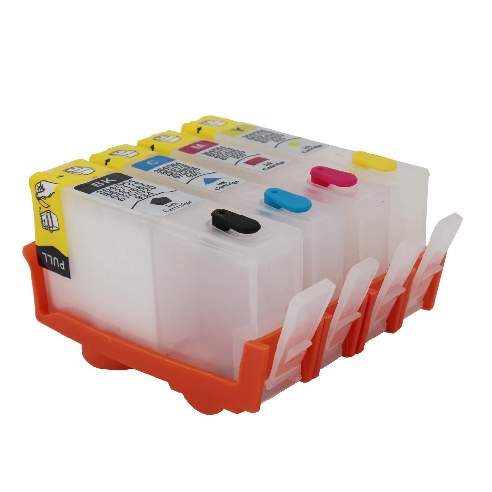 For HP 670 Refillable Ink Cartridge HP 670 Cartridge with ARC Chips for HP Deskjet 3525 4615 4625 5525 6525 Printer .